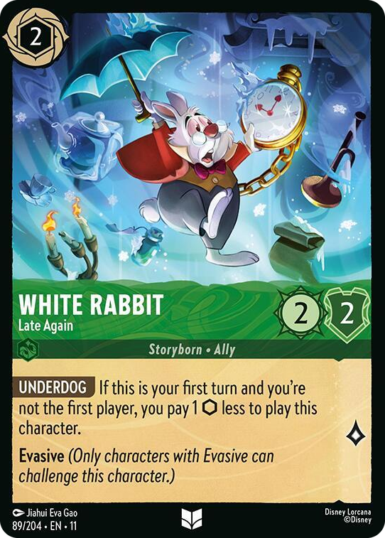 0089 White Rabbit - Late Again Uncommon Winterspell