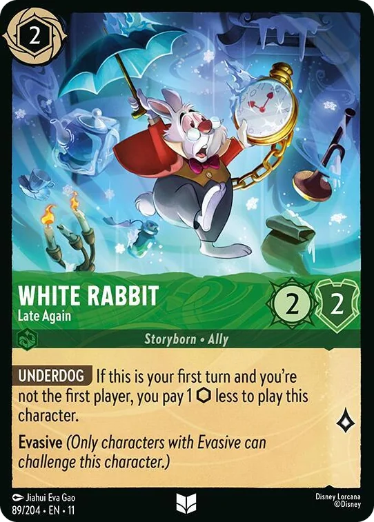 0089 White Rabbit - Late Again Uncommon Winterspell