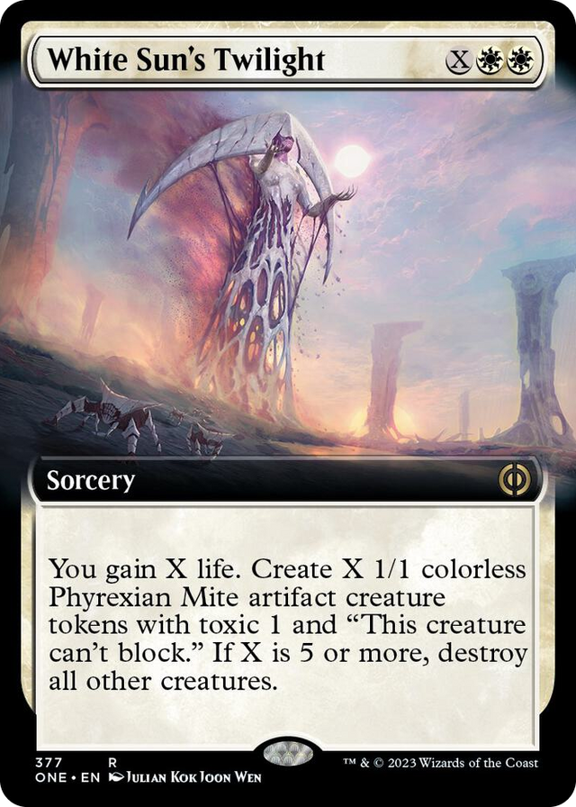 0377 White Sun's Twilight (Extended Art) R Phyrexia: All Will Be One