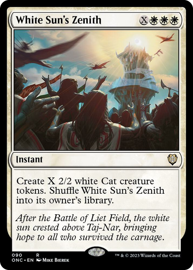 0090 White Sun's Zenith R Commander: Phyrexia: All Will Be One