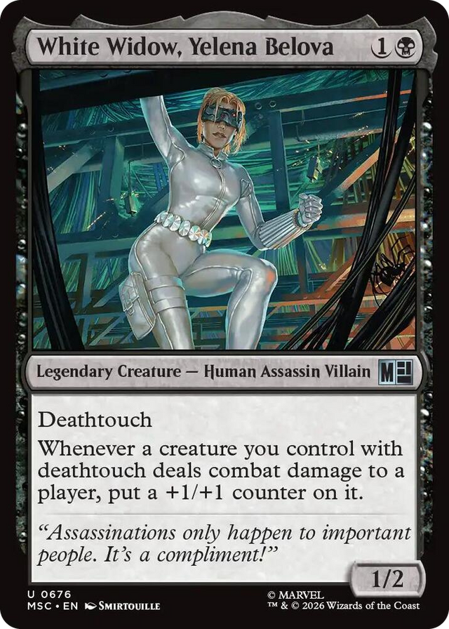 0676 White Widow, Yelena Belova U Commander: Marvel Super Heroes
