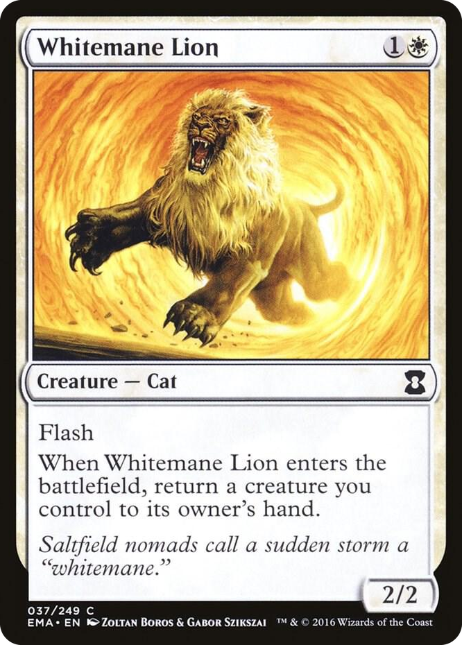 Whitemane Lion #37 C - Eternal Masters Pokemon card