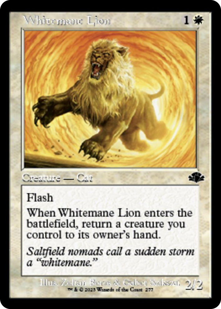0277 Whitemane Lion (Retro Frame) C Dominaria Remastered