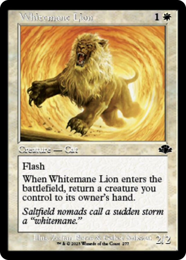 0277 Whitemane Lion (Retro Frame) C Dominaria Remastered