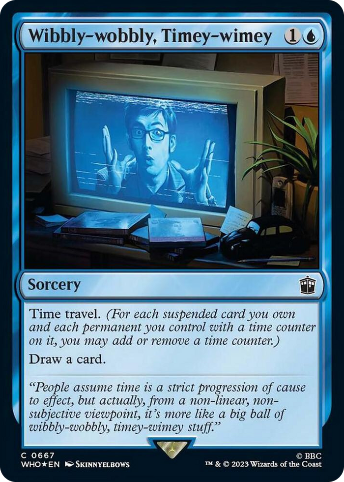 Wibbly-wobbly, Timey-wimey (Surge Foil) #667 C - Universes Beyond: Doctor Who Pokemon card