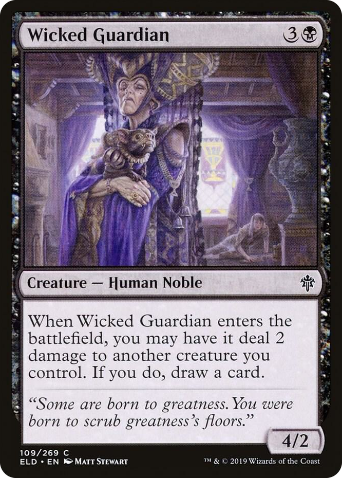 0109 Wicked Guardian C Throne of Eldraine