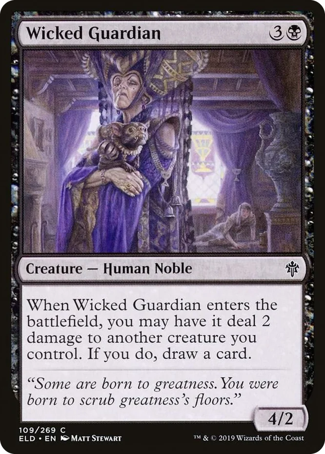 0109 Wicked Guardian C Throne of Eldraine