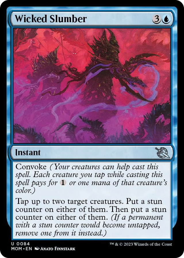 Wicked Slumber #84 U - March of the Machine Pokemon card