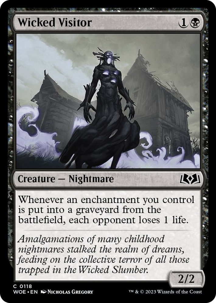 0118 Wicked Visitor C Wilds of Eldraine