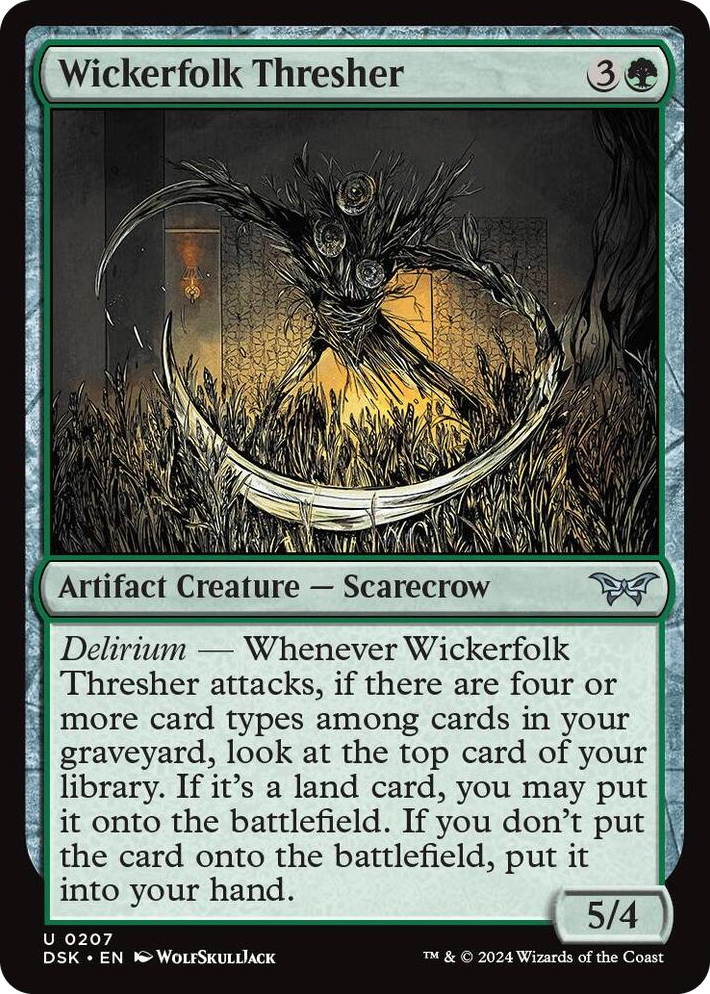 0207 Wickerfolk Thresher U Duskmourn: House of Horror