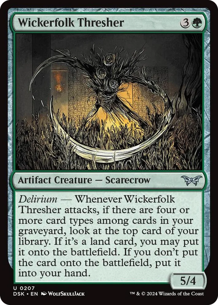 0207 Wickerfolk Thresher U Duskmourn: House of Horror