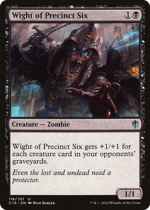 0118 Wight of Precinct Six U Commander 2016