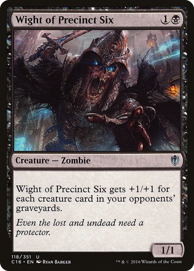 Wight of Precinct Six #118 U - Commander 2016 Pokemon card