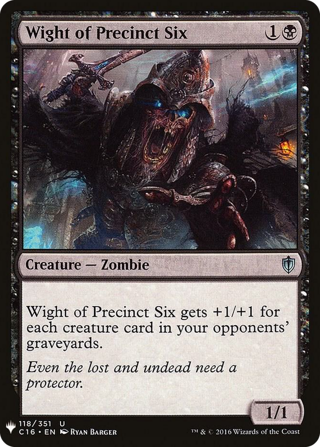 0118 Wight of Precinct Six U The List Reprints