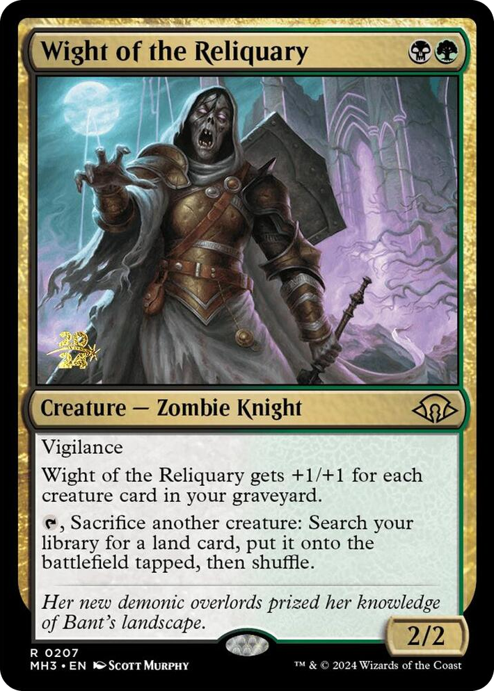 0207 Wight of the Reliquary R Prerelease Cards