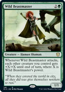 0146 Wild Beastmaster R Commander: Innistrad: Midnight Hunt