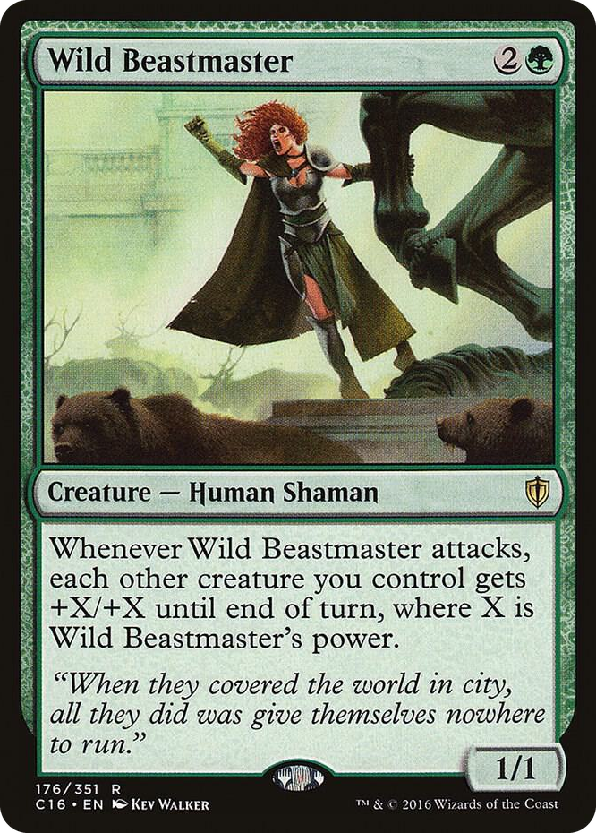 Wild Beastmaster #176 R - Commander 2016 Pokemon card