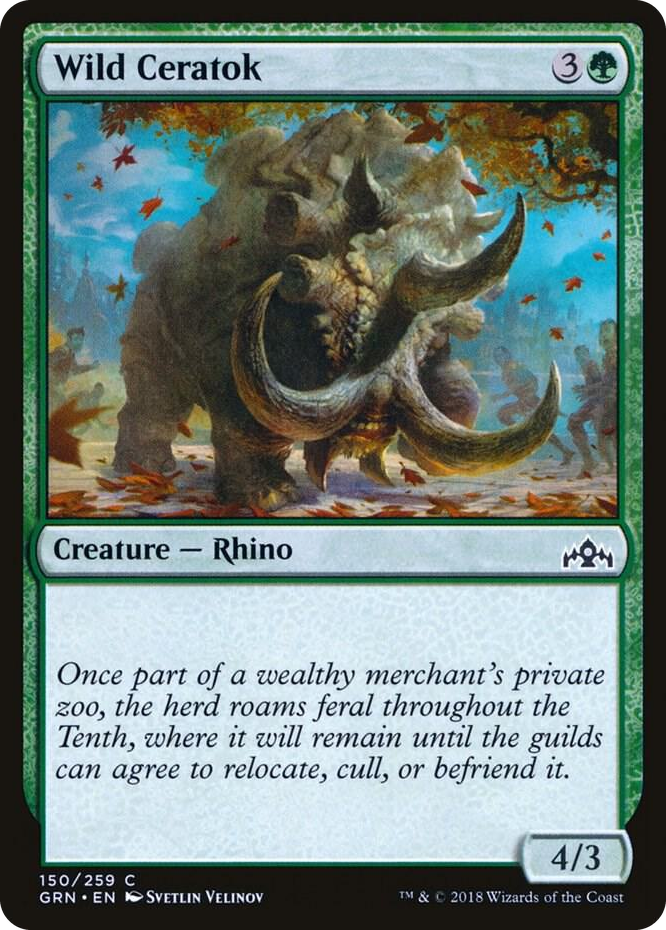 0150 Wild Ceratok C Guilds of Ravnica