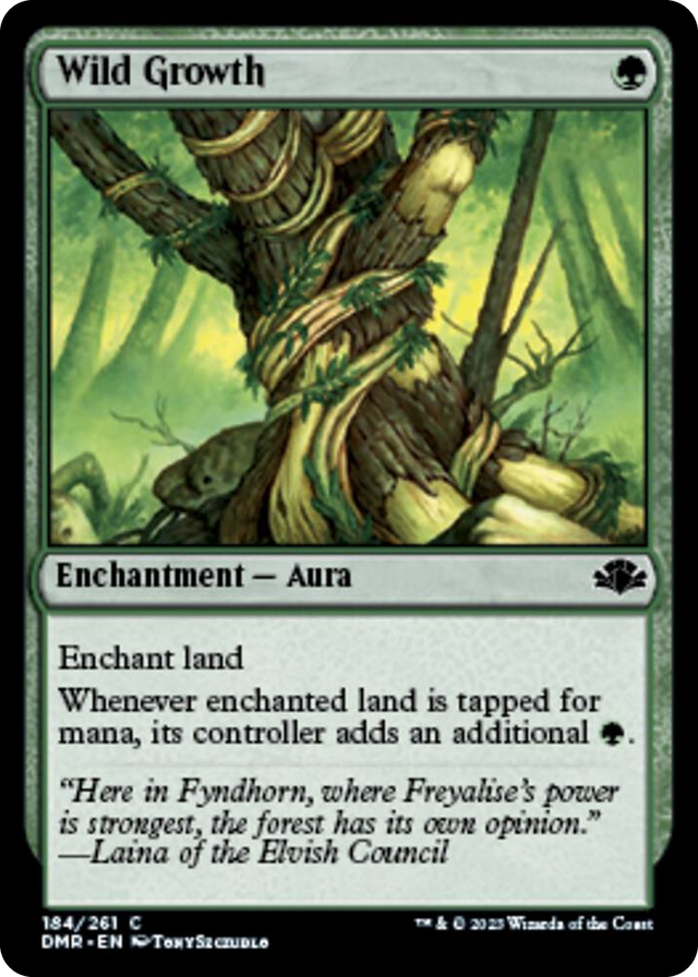 0184 Wild Growth C Dominaria Remastered