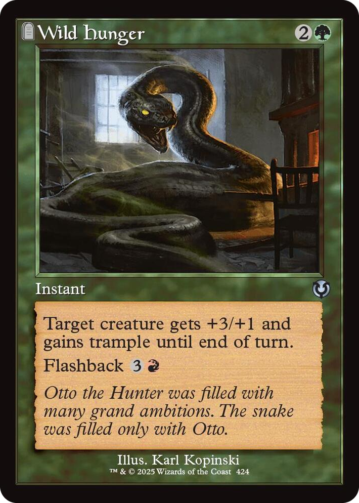 0424 Wild Hunger (Retro Frame) U Innistrad Remastered