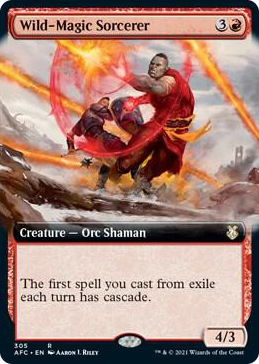 0305 Wild-Magic Sorcerer (Extended Art) R Commander: Adventures in the Forgotten Realms