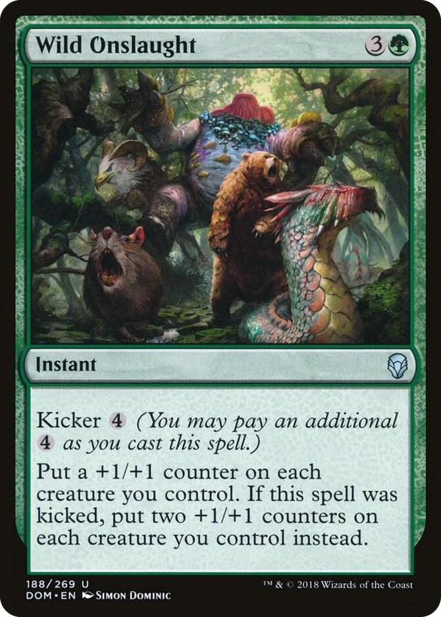 0188 Wild Onslaught U Dominaria