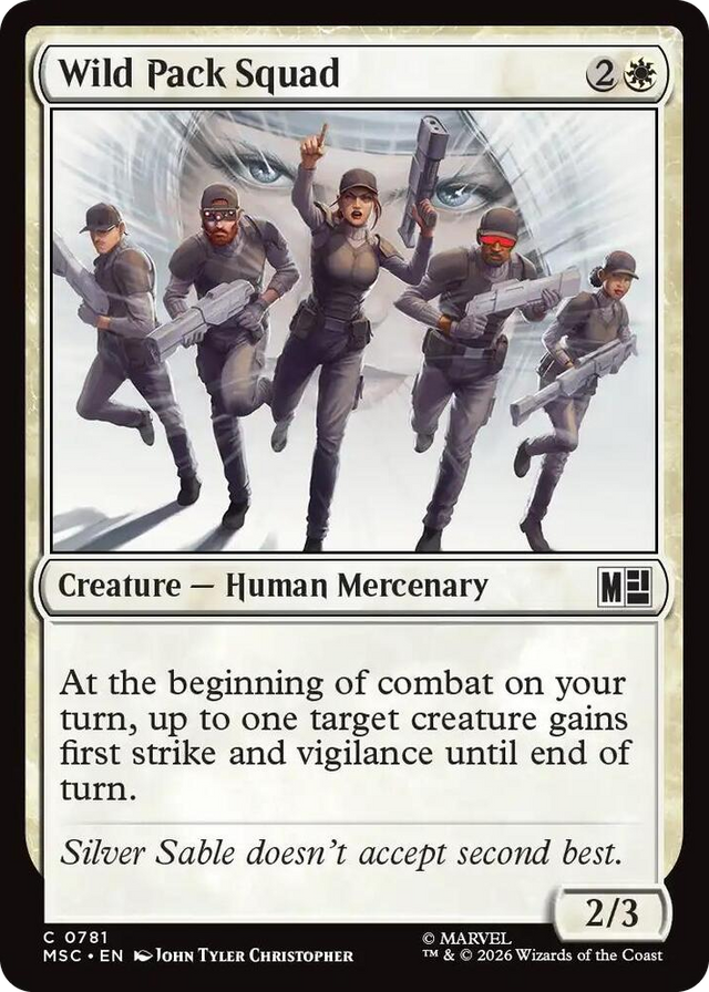 0781 Wild Pack Squad C Commander: Marvel Super Heroes