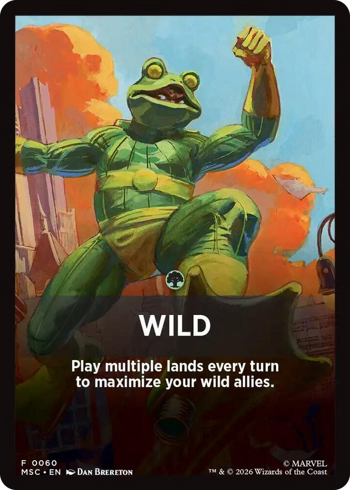 Wild Theme Card #60 T - Commander: Marvel Super Heroes Pokemon card