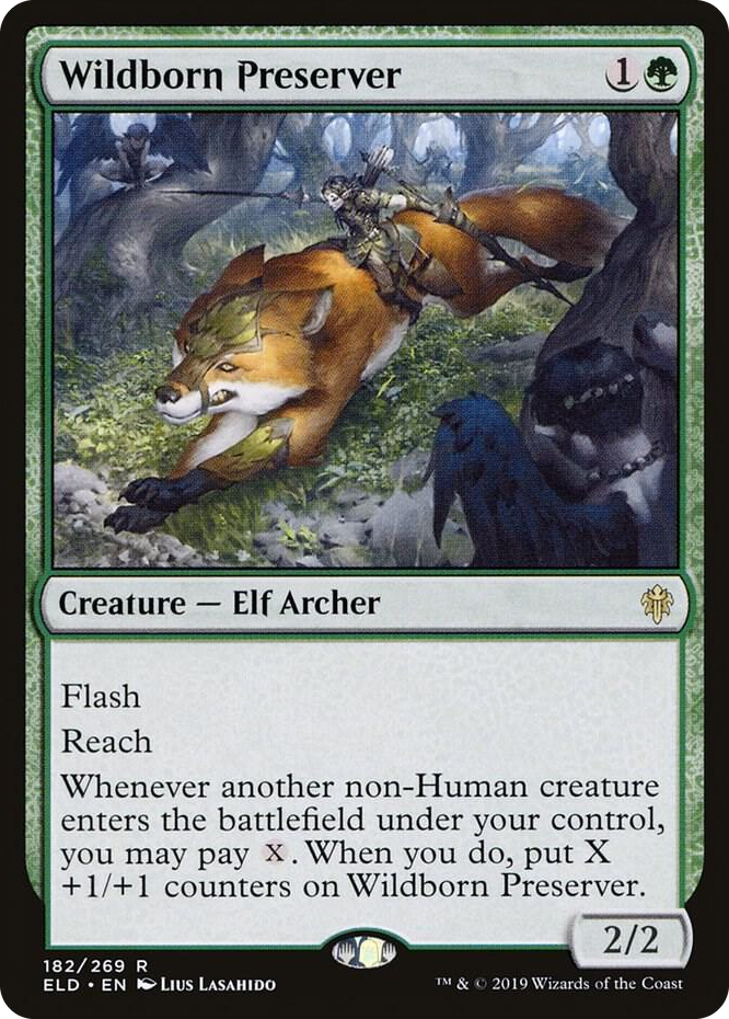 0182 Wildborn Preserver R Throne of Eldraine