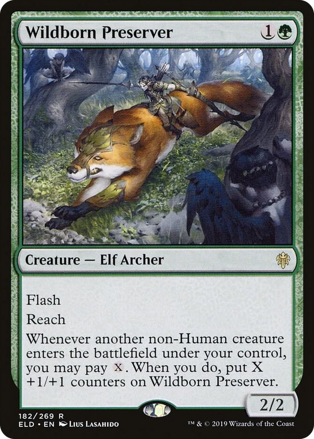 0182 Wildborn Preserver R Throne of Eldraine