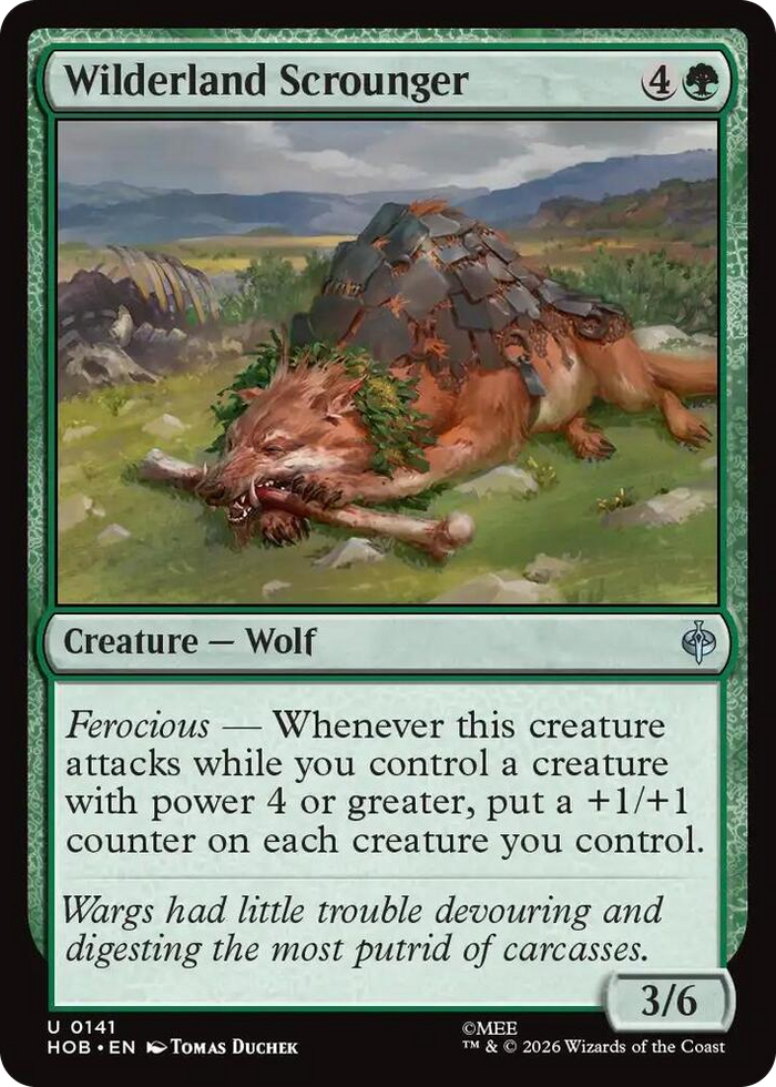 Wilderland Scrounger #141 U - The Hobbit Pokemon card