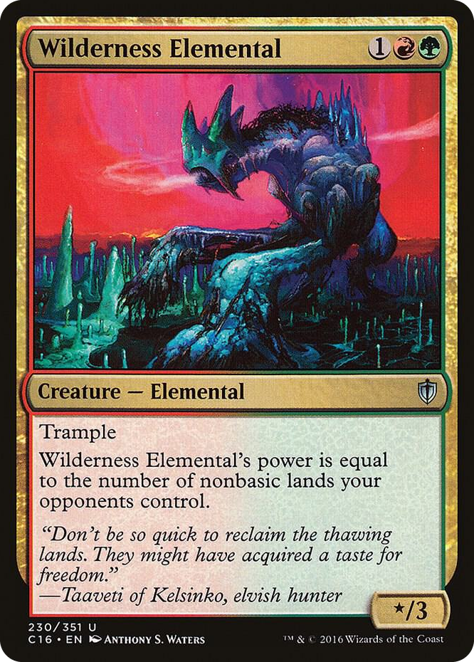 Wilderness Elemental #230 U - Commander 2016 Pokemon card