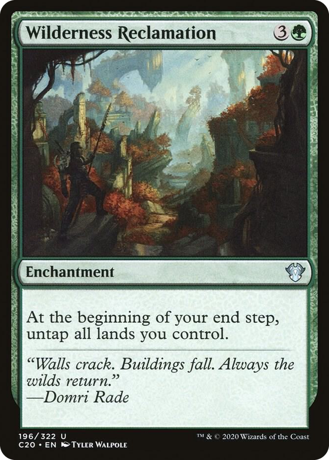 0196 Wilderness Reclamation U Commander 2020