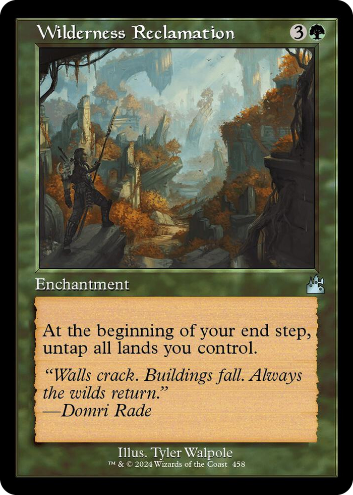 Wilderness Reclamation (Retro Frame) #458 U - Ravnica Remastered Pokemon card