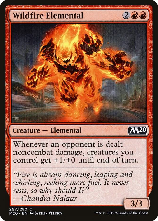 0297 Wildfire Elemental C Core Set 2020