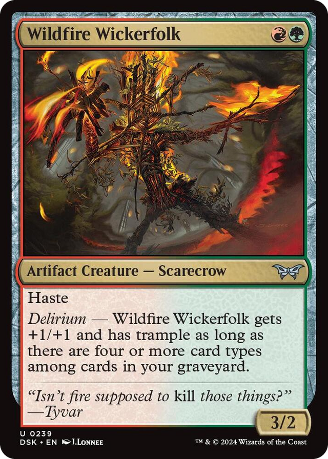 0239 Wildfire Wickerfolk U Duskmourn: House of Horror
