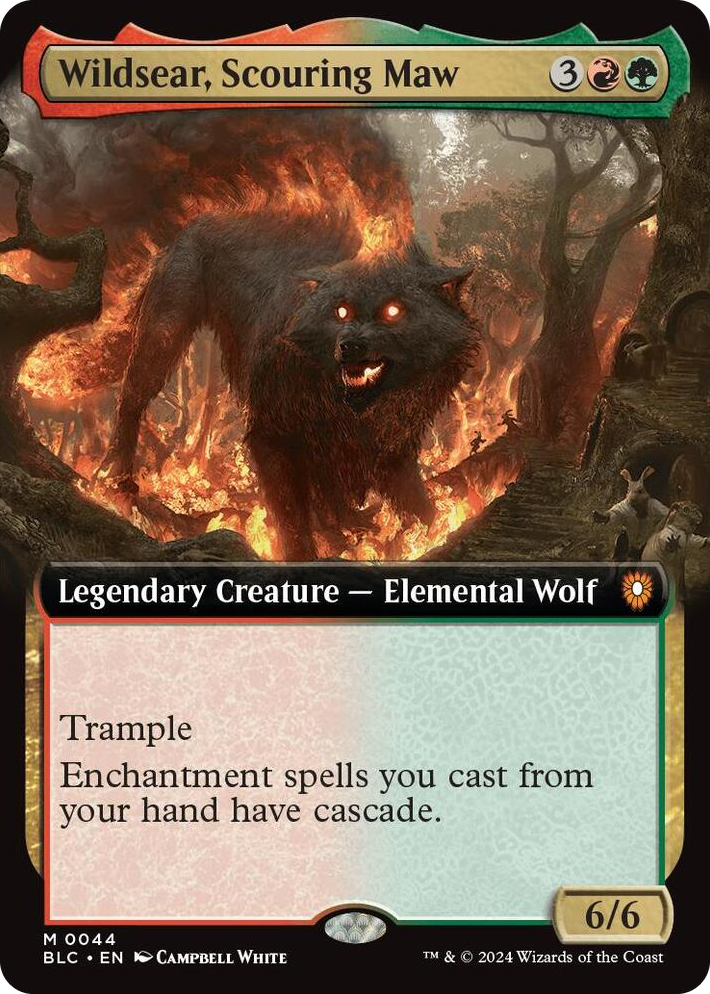 0044 Wildsear, Scouring Maw (Extended Art) M Commander: Bloomburrow