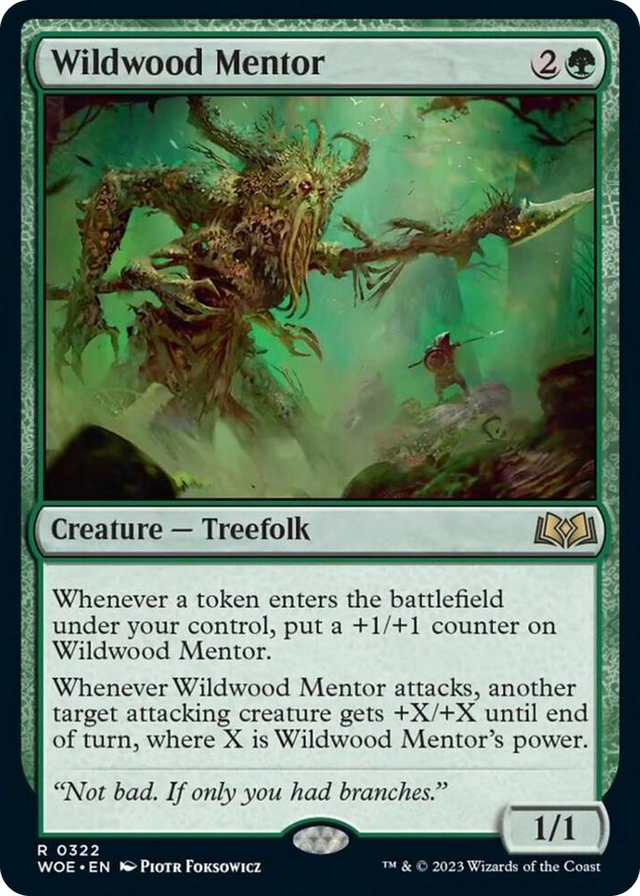 0322 Wildwood Mentor R Wilds of Eldraine