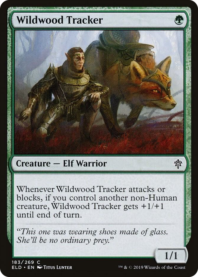 0183 Wildwood Tracker C Throne of Eldraine