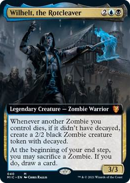 0040 Wilhelt, the Rotcleaver (Extended Art) M Commander: Innistrad: Midnight Hunt
