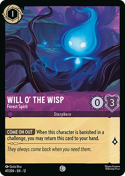 0047 Will o' the Wisp - Forest Spirit Common Wilds Unknown