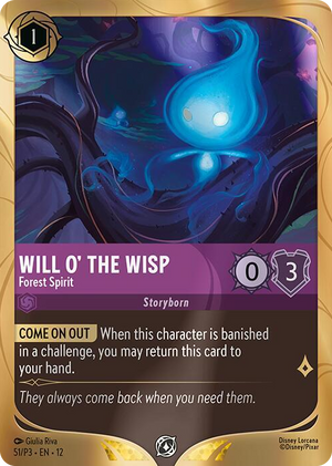0051 Will o' the Wisp - Forest Spirit Promo Disney Lorcana Promo Cards