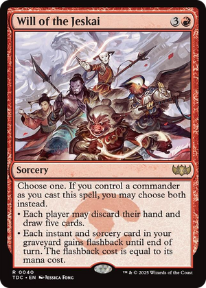 0040 Will of the Jeskai R Commander: Tarkir: Dragonstorm