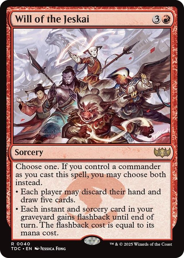 Will of the Jeskai #40 R - Commander: Tarkir: Dragonstorm Pokemon card