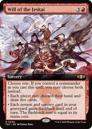 0080 Will of the Jeskai (Extended Art) R Commander: Tarkir: Dragonstorm