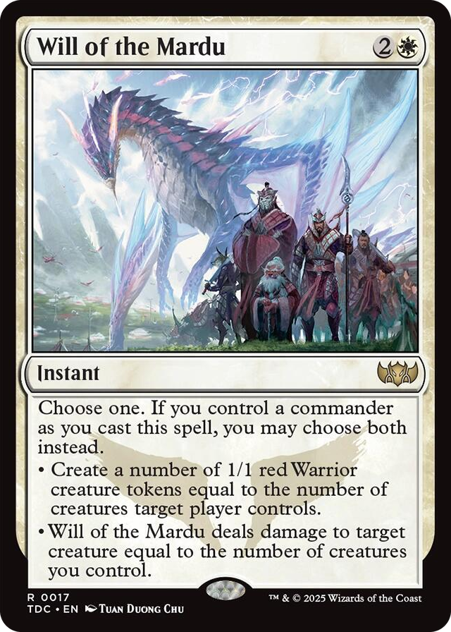 Will of the Mardu #17 R - Commander: Tarkir: Dragonstorm Pokemon card