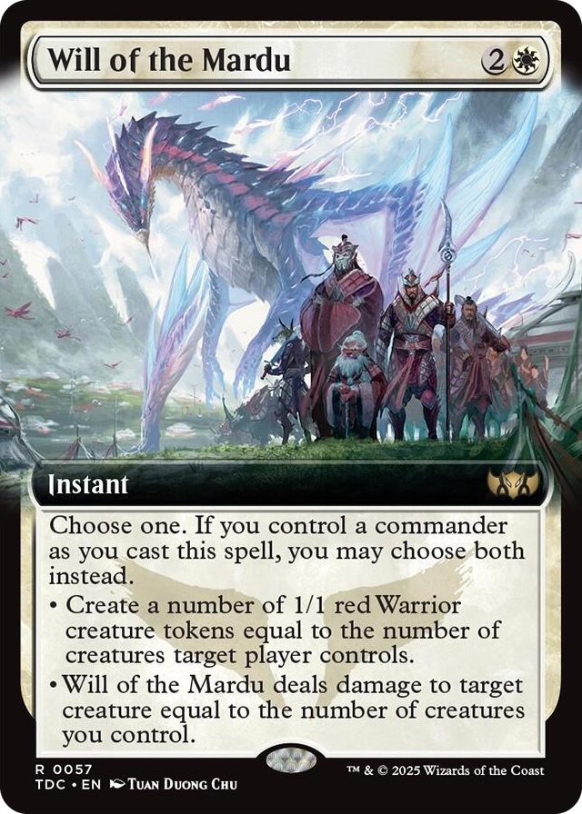 Will of the Mardu (Extended Art) #57 R - Commander: Tarkir: Dragonstorm Pokemon card