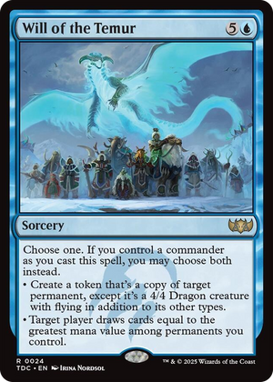 0024 Will of the Temur R Commander: Tarkir: Dragonstorm