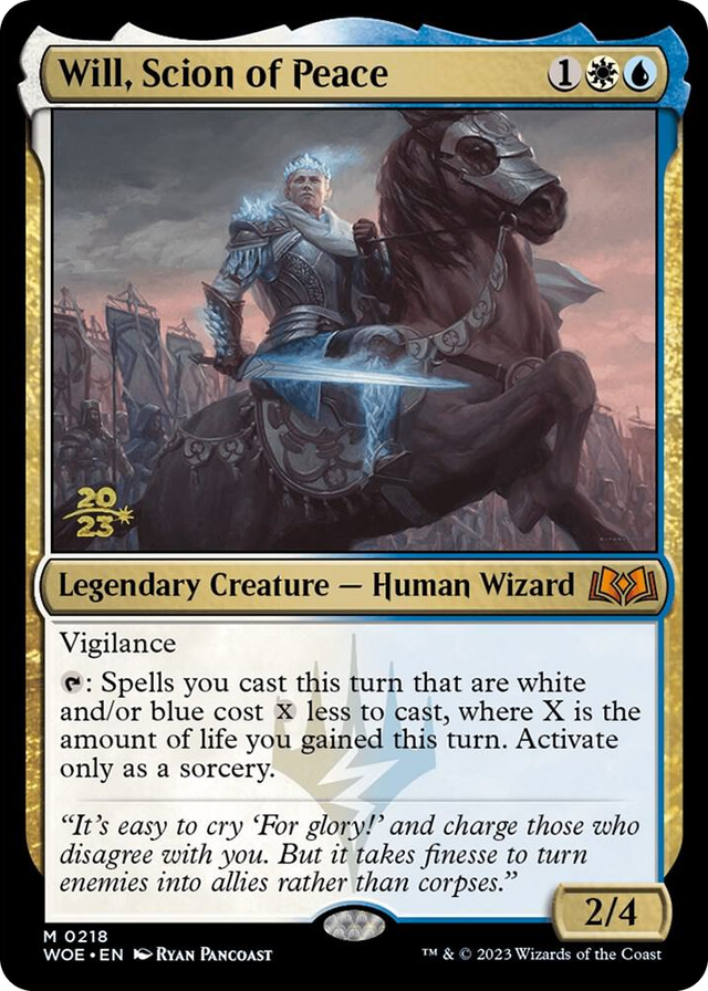 0218 Will, Scion of Peace M Prerelease Cards