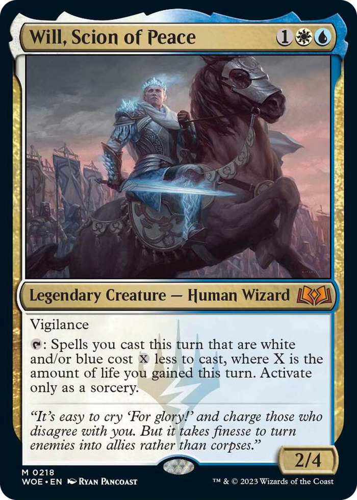 Will, Scion of Peace #218 M - Wilds of Eldraine Pokemon card